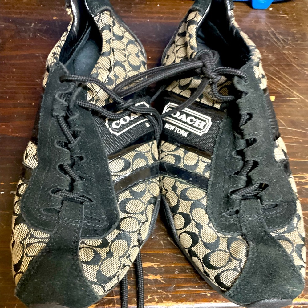 Coach sneakers size six barely worn